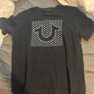 True Religion Black Tee with Graphic Design